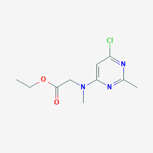 ethyl N-(6-chloro-2-methylpyrimidin-4-yl)-N-methylglycinate