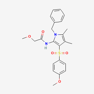 N-{1-benzyl-3-[(4-methoxyphenyl)sulfonyl]-4,5-dimethyl-1H-pyrrol-2-yl}-2-methoxyacetamide