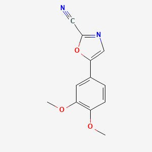 5-(3,4-Dimethoxyphenyl)oxazole-2-carbonitrile