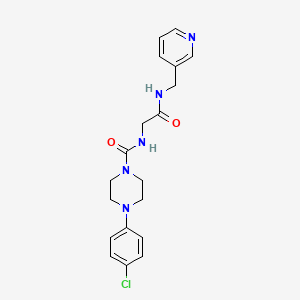 4-(4-chlorophenyl)-N-{2-oxo-2-[(pyridin-3-ylmethyl)amino]ethyl}piperazine-1-carboxamide