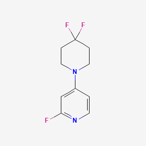 4-(4,4-Difluoropiperidin-1-yl)-2-fluoropyridine