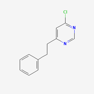 molecular formula C12H11ClN2 B1493316 4-氯-6-苯乙基嘧啶 CAS No. 2091550-37-5