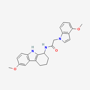 2-(4-methoxy-1H-indol-1-yl)-N-(6-methoxy-2,3,4,9-tetrahydro-1H-carbazol-1-yl)acetamide