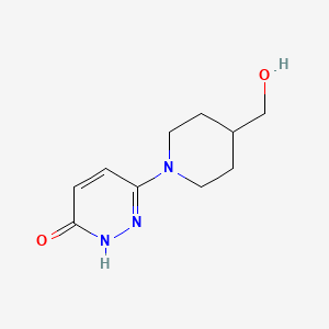 molecular formula C10H15N3O2 B1493319 6-(4-(Hydroxymethyl)piperidin-1-yl)pyridazin-3-ol CAS No. 2090371-37-0