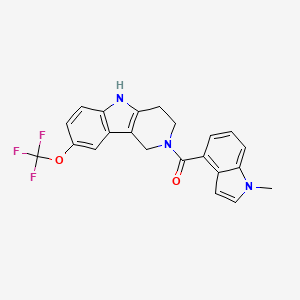 (1-methyl-1H-indol-4-yl)[8-(trifluoromethoxy)-1,3,4,5-tetrahydro-2H-pyrido[4,3-b]indol-2-yl]methanone