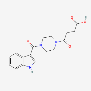 4-[4-(1H-indol-3-ylcarbonyl)piperazin-1-yl]-4-oxobutanoic acid