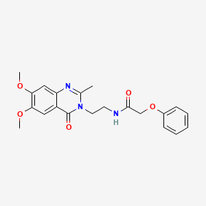 N-[2-(6,7-dimethoxy-2-methyl-4-oxoquinazolin-3(4H)-yl)ethyl]-2-phenoxyacetamide