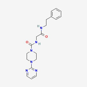 N-{2-oxo-2-[(2-phenylethyl)amino]ethyl}-4-(pyrimidin-2-yl)piperazine-1-carboxamide