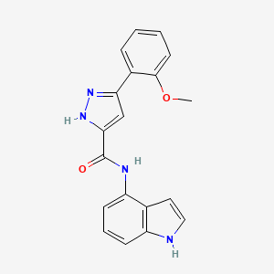 N-(1H-indol-4-yl)-5-(2-methoxyphenyl)-1H-pyrazole-3-carboxamide