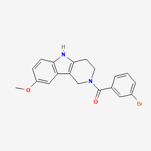 (3-bromophenyl)(8-methoxy-1,3,4,5-tetrahydro-2H-pyrido[4,3-b]indol-2-yl)methanone