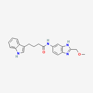 4-(1H-indol-3-yl)-N-[2-(methoxymethyl)-1H-benzimidazol-6-yl]butanamide