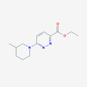 molecular formula C13H19N3O2 B1493329 6-(3-甲基哌啶-1-基)吡哒嗪-3-羧酸乙酯 CAS No. 2097963-13-6