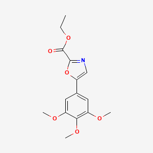 Ethyl 5-(3,4,5-trimethoxyphenyl)oxazole-2-carboxylate