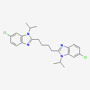 2,2'-butane-1,4-diylbis[6-chloro-1-(propan-2-yl)-1H-benzimidazole]