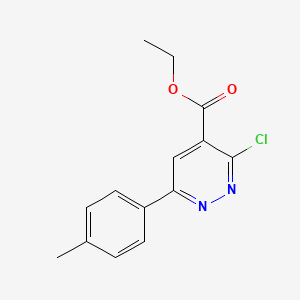 molecular formula C14H13ClN2O2 B1493332 Ethyl 3-chloro-6-(p-tolyl)pyridazine-4-carboxylate CAS No. 2098137-13-2