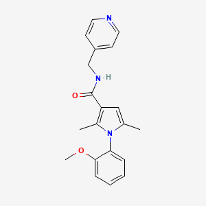 1-(2-methoxyphenyl)-2,5-dimethyl-N-(pyridin-4-ylmethyl)-1H-pyrrole-3-carboxamide