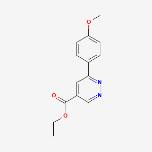 molecular formula C14H14N2O3 B1493335 6-(4-甲氧基苯基)吡啶并[2,3-d]嘧啶-4-甲酸乙酯 CAS No. 2098092-29-4