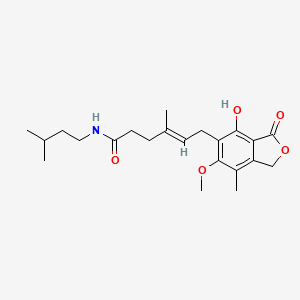 (4E)-6-(4-hydroxy-6-methoxy-7-methyl-3-oxo-1,3-dihydro-2-benzofuran-5-yl)-4-methyl-N-(3-methylbutyl)hex-4-enamide