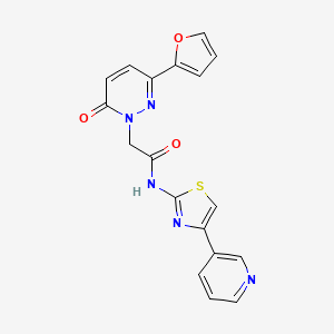 2-[3-(furan-2-yl)-6-oxopyridazin-1(6H)-yl]-N-[(2Z)-4-(pyridin-3-yl)-1,3-thiazol-2(3H)-ylidene]acetamide