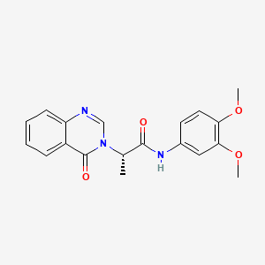 (2S)-N-(3,4-dimethoxyphenyl)-2-(4-oxoquinazolin-3(4H)-yl)propanamide