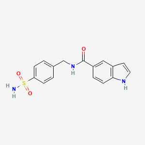 N-(4-sulfamoylbenzyl)-1H-indole-5-carboxamide