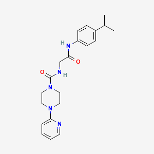 N-(2-oxo-2-{[4-(propan-2-yl)phenyl]amino}ethyl)-4-(pyridin-2-yl)piperazine-1-carboxamide