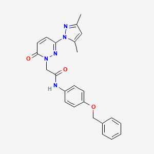 N-(4-(benzyloxy)phenyl)-2-(3-(3,5-dimethyl-1H-pyrazol-1-yl)-6-oxopyridazin-1(6H)-yl)acetamide