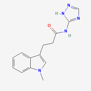 3-(1-methyl-1H-indol-3-yl)-N-(4H-1,2,4-triazol-3-yl)propanamide