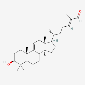 molecular formula C30H46O2 B1493345 (E,6R)-6-[(3S,10S,13R,14R,17R)-3-Hydroxy-4,4,10,13,14-pentamethyl-2,3,5,6,12,15,16,17-octahydro-1H-cyclopenta[a]phenanthren-17-yl]-2-methylhept-2-enal CAS No. 420781-84-6