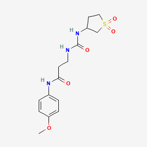 N~3~-[(1,1-dioxidotetrahydrothiophen-3-yl)carbamoyl]-N-(4-methoxyphenyl)-beta-alaninamide