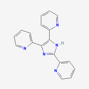 molecular formula C18H13N5 B1493347 2,4,5-Tris(2-pyridyl)imidazole 