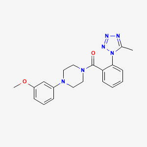 [4-(3-methoxyphenyl)piperazin-1-yl][2-(5-methyl-1H-tetrazol-1-yl)phenyl]methanone