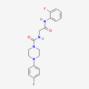 4-(4-fluorophenyl)-N-{2-[(2-fluorophenyl)amino]-2-oxoethyl}piperazine-1-carboxamide