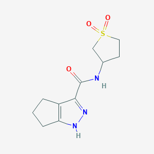 N-(1,1-dioxidotetrahydrothiophen-3-yl)-2,4,5,6-tetrahydrocyclopenta[c]pyrazole-3-carboxamide