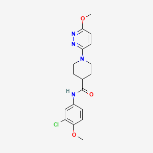 molecular formula C18H21ClN4O3 B14933572 N-(3-chloro-4-methoxyphenyl)-1-(6-methoxypyridazin-3-yl)piperidine-4-carboxamide 