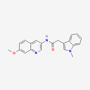 N-(7-methoxyquinolin-3-yl)-2-(1-methyl-1H-indol-3-yl)acetamide