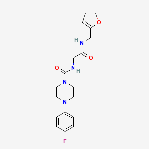 4-(4-fluorophenyl)-N-{2-[(furan-2-ylmethyl)amino]-2-oxoethyl}piperazine-1-carboxamide