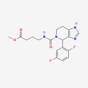 molecular formula C18H20F2N4O3 B14933613 methyl 4-({[4-(2,5-difluorophenyl)-1,4,6,7-tetrahydro-5H-imidazo[4,5-c]pyridin-5-yl]carbonyl}amino)butanoate 