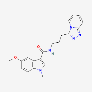 molecular formula C20H21N5O2 B14933618 5-methoxy-1-methyl-N-[3-([1,2,4]triazolo[4,3-a]pyridin-3-yl)propyl]-1H-indole-3-carboxamide 