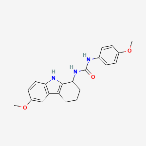 N-(4-Methoxyphenyl)-N'-(6-methoxy-2,3,4,9-tetrahydro-1H-carbazol-1-YL)urea