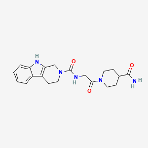 N-[2-(4-carbamoylpiperidin-1-yl)-2-oxoethyl]-1,3,4,9-tetrahydro-2H-beta-carboline-2-carboxamide