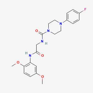 N-{2-[(2,5-dimethoxyphenyl)amino]-2-oxoethyl}-4-(4-fluorophenyl)piperazine-1-carboxamide