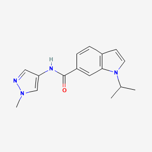 N-(1-methyl-1H-pyrazol-4-yl)-1-(propan-2-yl)-1H-indole-6-carboxamide