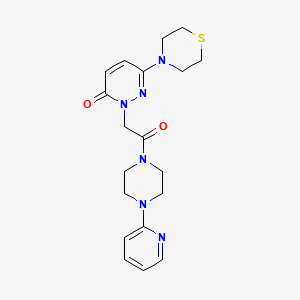 2-{2-oxo-2-[4-(pyridin-2-yl)piperazin-1-yl]ethyl}-6-(thiomorpholin-4-yl)pyridazin-3(2H)-one