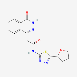 2-(4-hydroxyphthalazin-1-yl)-N-[5-(tetrahydrofuran-2-yl)-1,3,4-thiadiazol-2-yl]acetamide