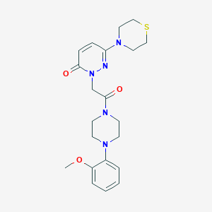 2-{2-[4-(2-methoxyphenyl)piperazin-1-yl]-2-oxoethyl}-6-(thiomorpholin-4-yl)pyridazin-3(2H)-one