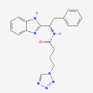 N-[1-(1H-benzimidazol-2-yl)-2-phenylethyl]-4-(1H-tetraazol-1-yl)butanamide