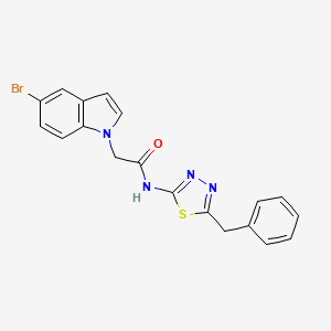 N-(5-benzyl-1,3,4-thiadiazol-2-yl)-2-(5-bromo-1H-indol-1-yl)acetamide