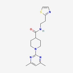 molecular formula C17H23N5OS B14933796 1-(4,6-dimethylpyrimidin-2-yl)-N-[2-(1,3-thiazol-2-yl)ethyl]piperidine-4-carboxamide 