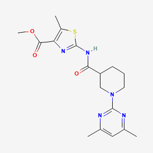 Methyl 2-({[1-(4,6-dimethylpyrimidin-2-yl)piperidin-3-yl]carbonyl}amino)-5-methyl-1,3-thiazole-4-carboxylate